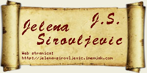 Jelena Sirovljević vizit kartica